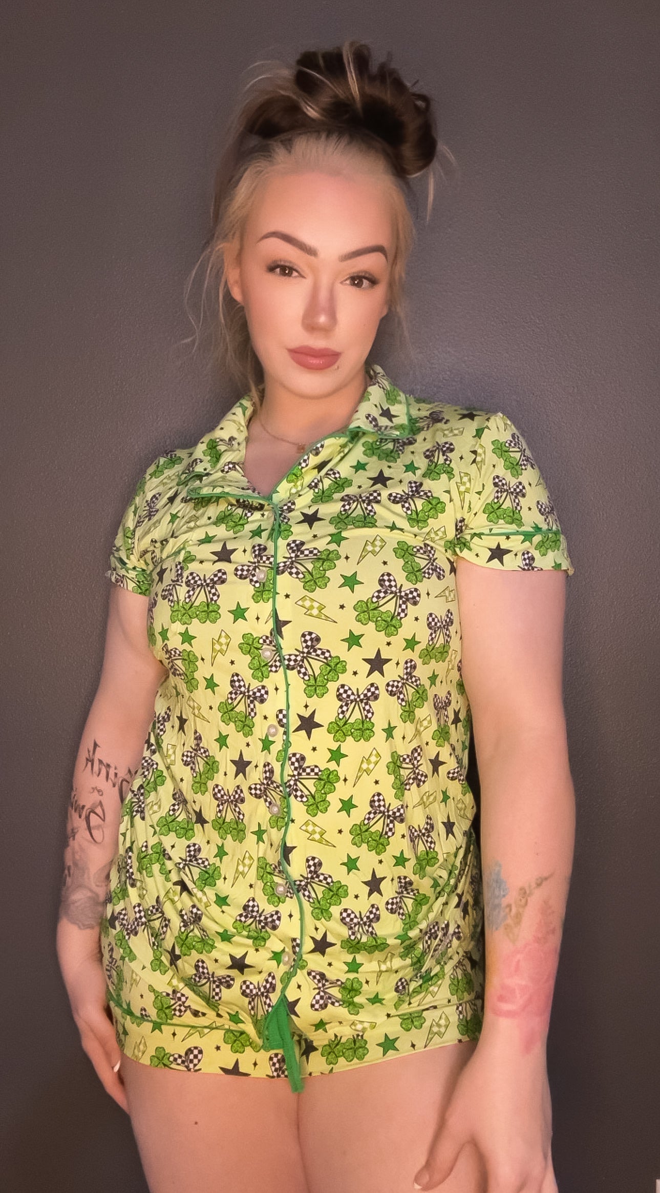 🍒 Cherry Checkered Cutie 🍀 (green)